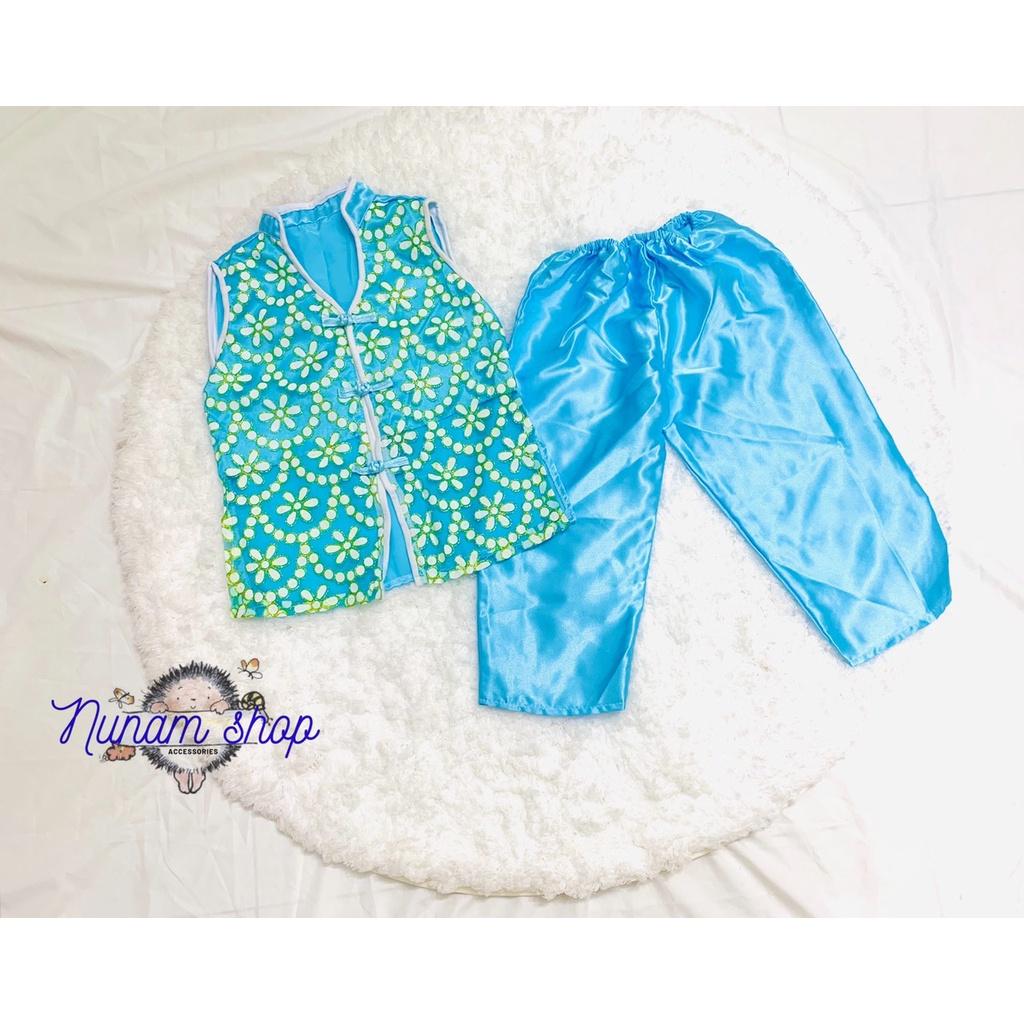 BỘ TÀU REN CHẤT PHI BÓNG XINH XẮN HÀNG THIẾT KẾ CHO BÉ 13-16KG - NUNAM SHOP