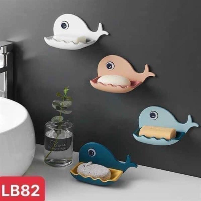 Khay Để Xà Phòng Cá Heo Dính Tường Siêu Chắc