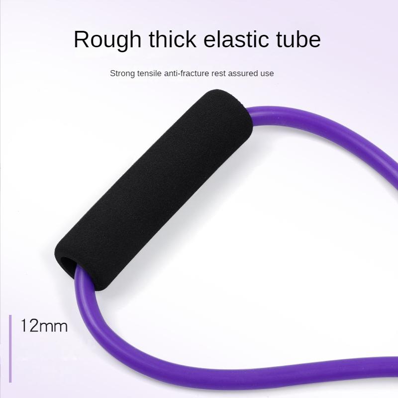 8 Word Fitness Yoga Yoga Band TPE Gum Kháng ban nhạc cao su Thể dục Thiết bị tập thể dục Mở rộng tập luyện tập thể dục Color: Purple
