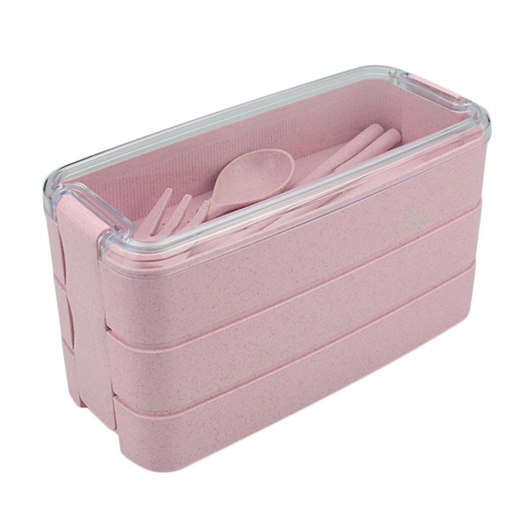 Bento Lunch Box 3 Layers Food Container Snack Lunchbox