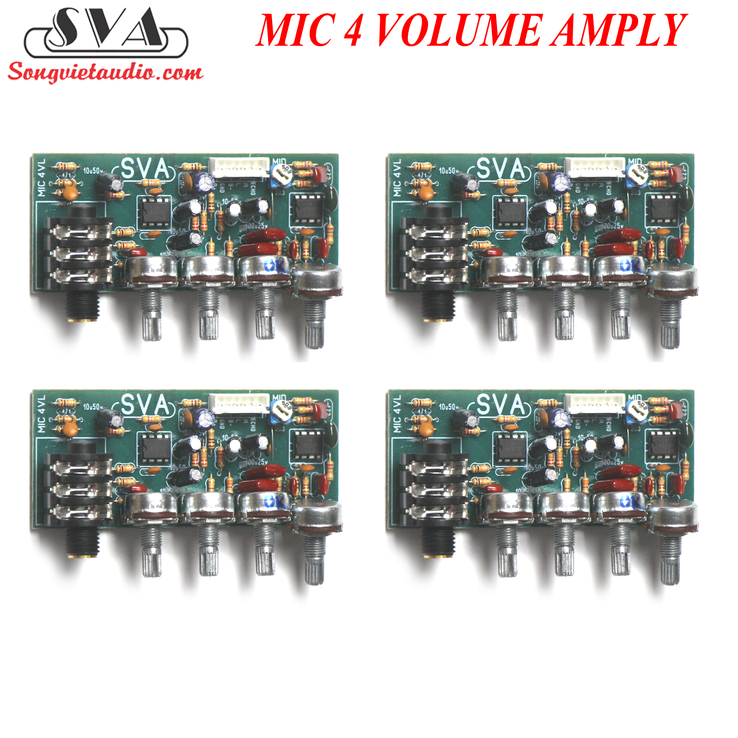 MIC 4 VOLUME AMPLI HÁT VĂN