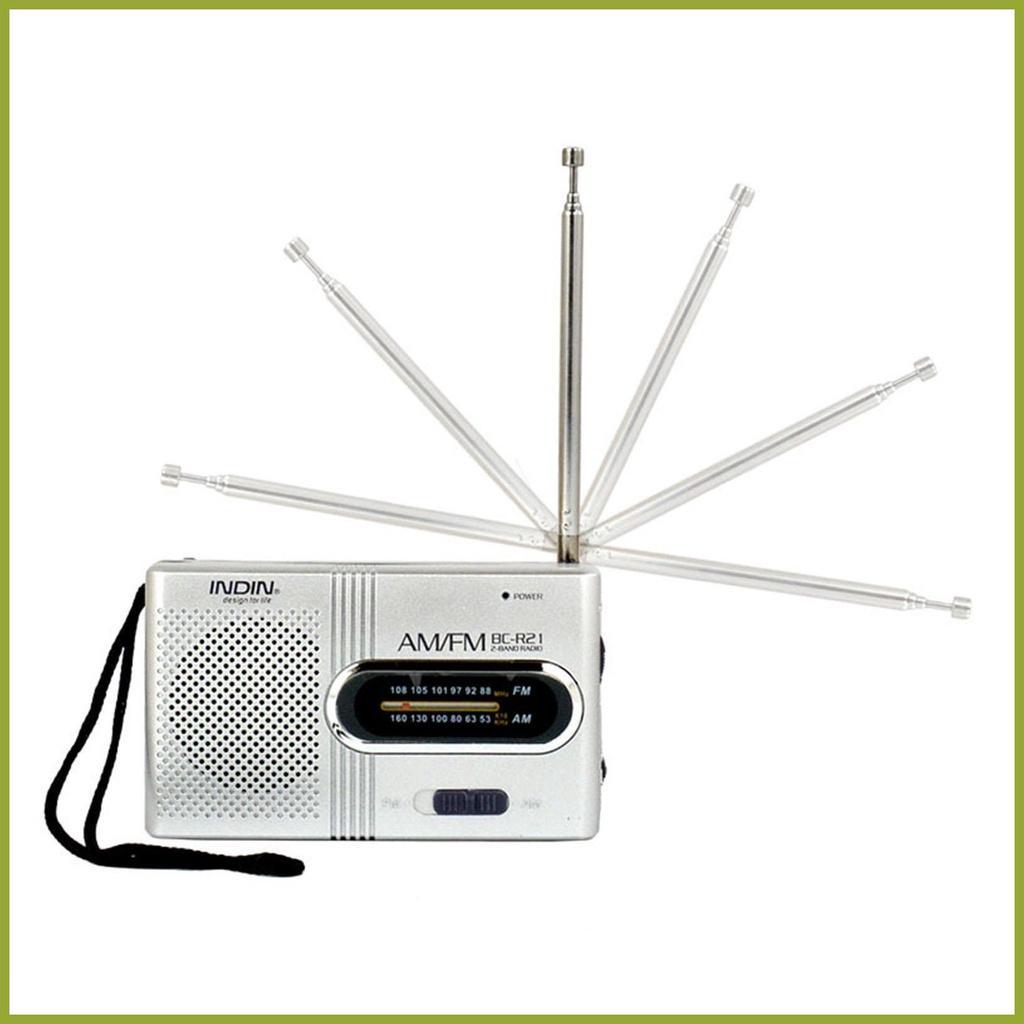 Radio Bỏ Túi Nhỏ Gọn Nhận Diện Thời Tiết Âm Thanh Nổi 2 Pin AA