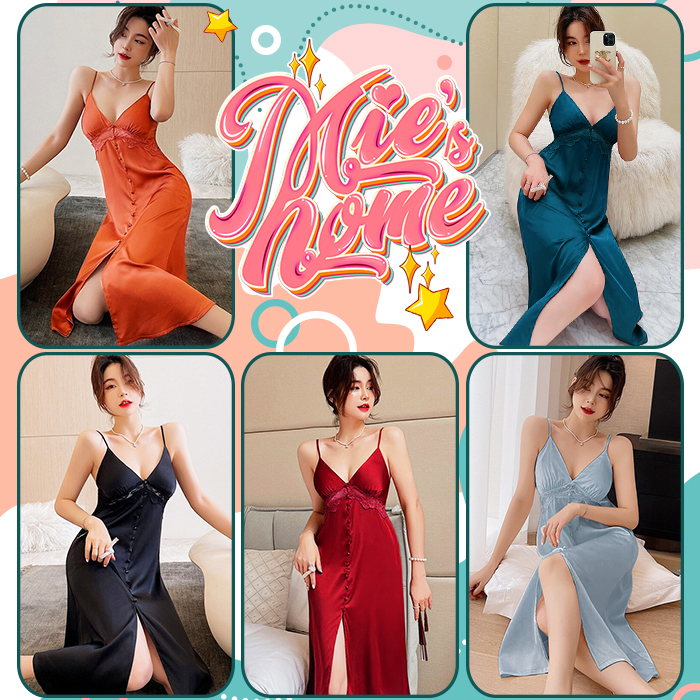 Đầm ngủ mặc nhà nữ lụa siêu mát mịn