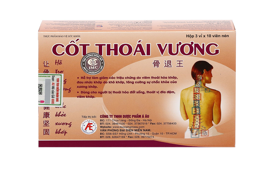 Viên Uống CỐT THOÁI VƯƠNG - Giúp Cột Sống Khỏe Mạnh Hơn