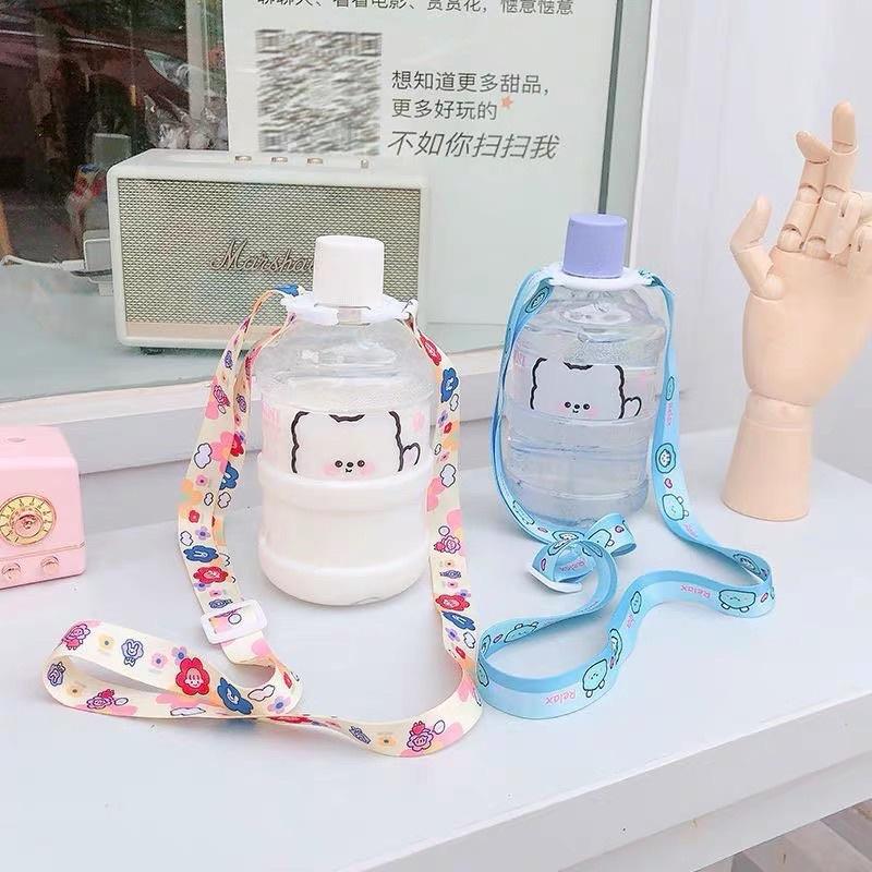Bình nước in hình dễ thương Thể thao Di động tiện dụng Bình nước dung tích lớn