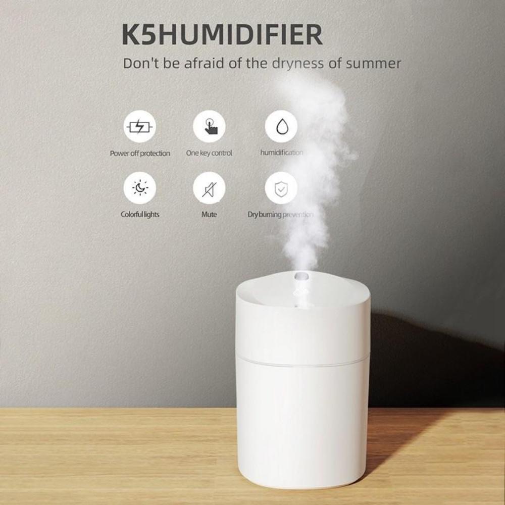 Máy xông tinh dầu tạo độ ẩm H2O Humidifier 220ml , Máy phun hơi sương có đèn LED , Máy đuổi muỗi mini