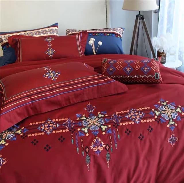 Set Lụa Cưới 6 Món Cao Cấp Hàng Nhập Khẩu Nguyên Set Dành Cho Mùa Cưới 2020