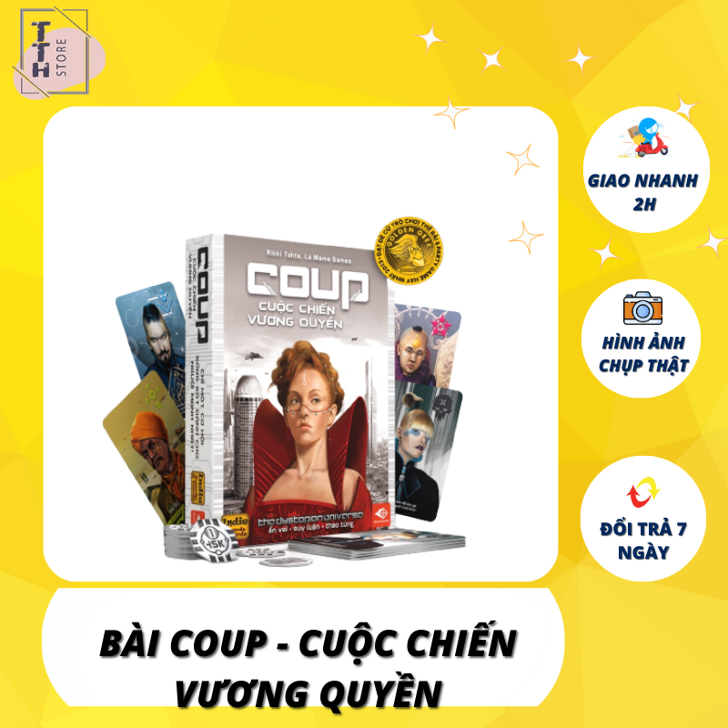Coup Board Game (bản tiếng Việt)- Cuộc cạnh tranh giữa các thế lực TTH Store