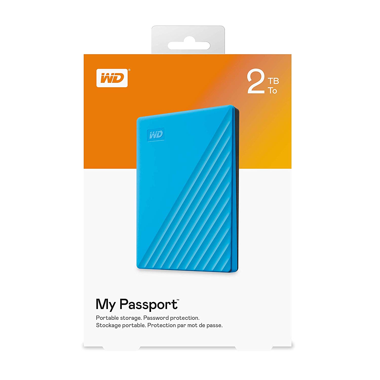 Ổ Cứng Di Dộng HDD WD My Passport 2TB 2.5&quot; USB 3.2 WDBYVG0020BBK-WESN - Hàng Chính Hãng