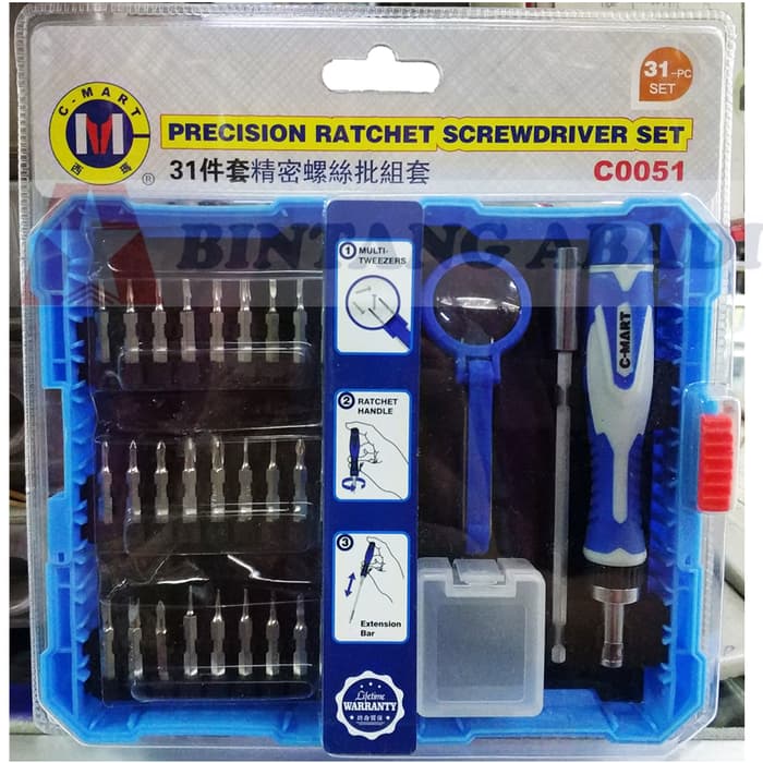 Bộ tô vít chính hãng C- MART 31 chi tiết