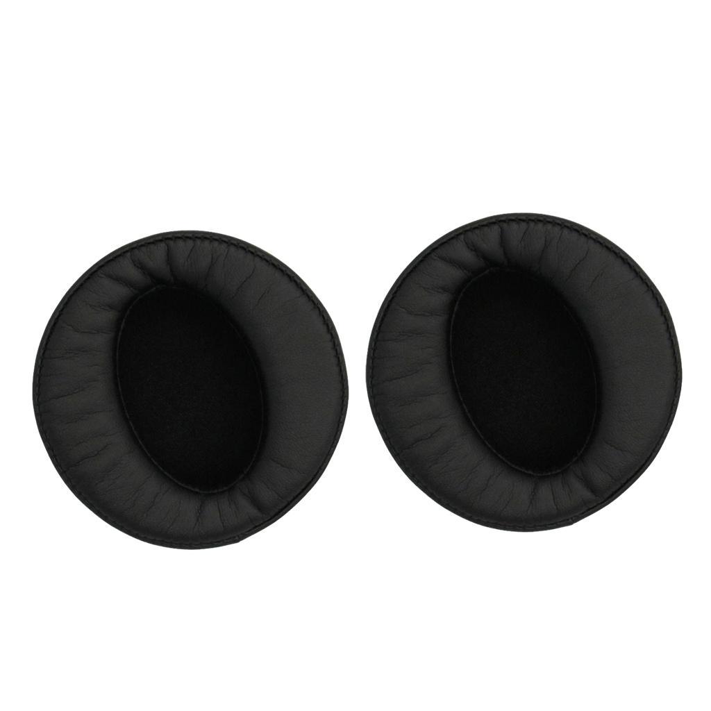 2Pairs Replacement Ear Pad Cushion Cover Earpads for Sony MDR-XB950BT MDR-XB950N1 MDR-XB950B1 Headset Black