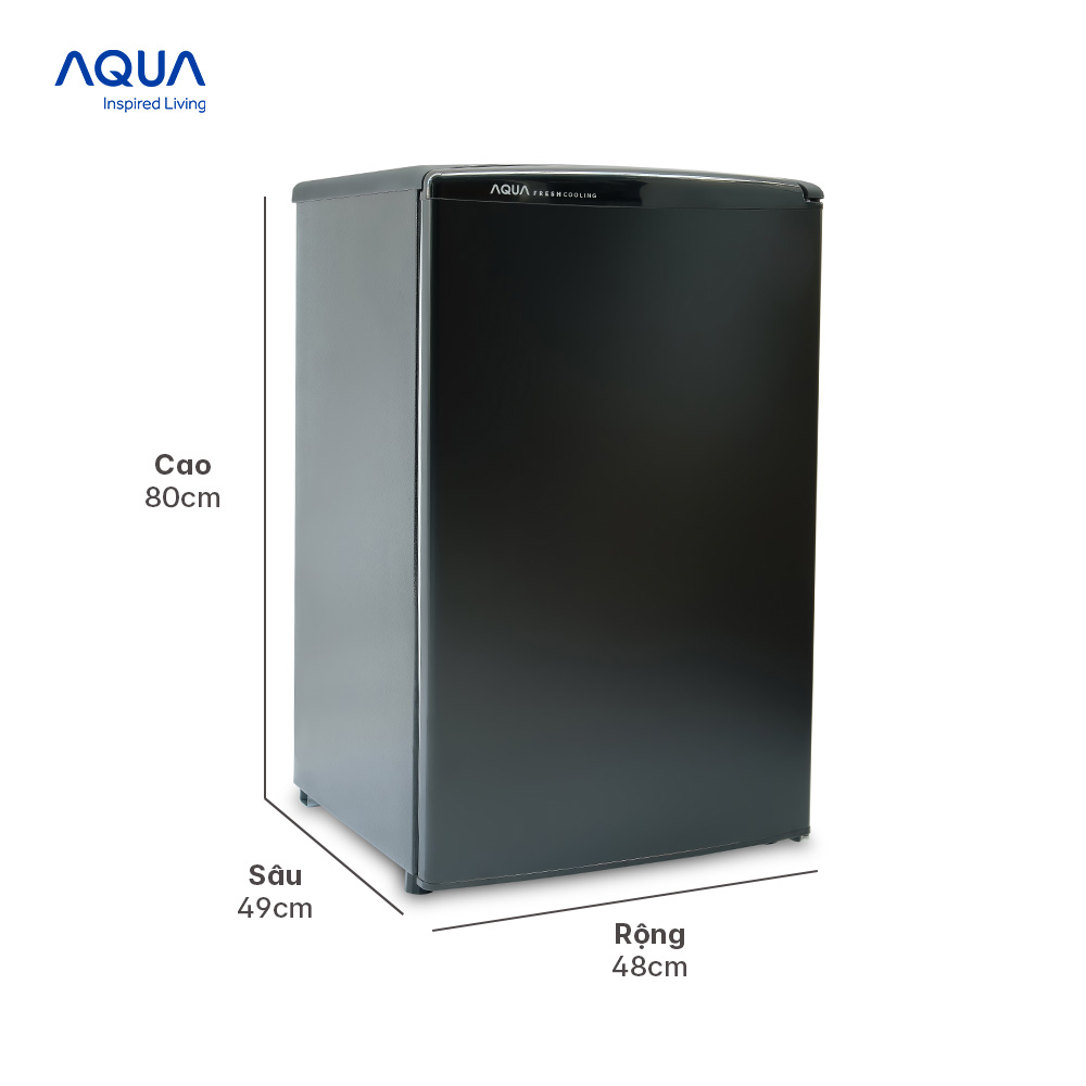 Tủ lạnh 1 cửa Aqua 90 Lít AQR-D99FA(BS) - Hàng chính hãng