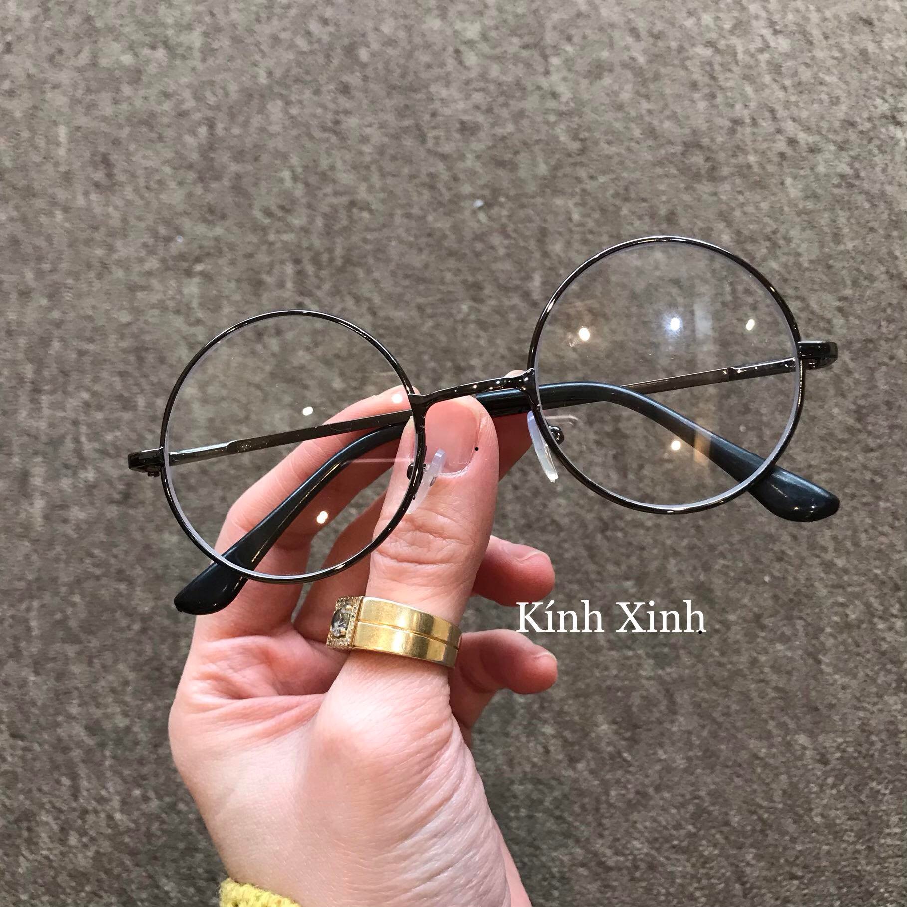 Gọng kính thời trang mắt tròn kim loại - Mắt tròn siêu bé