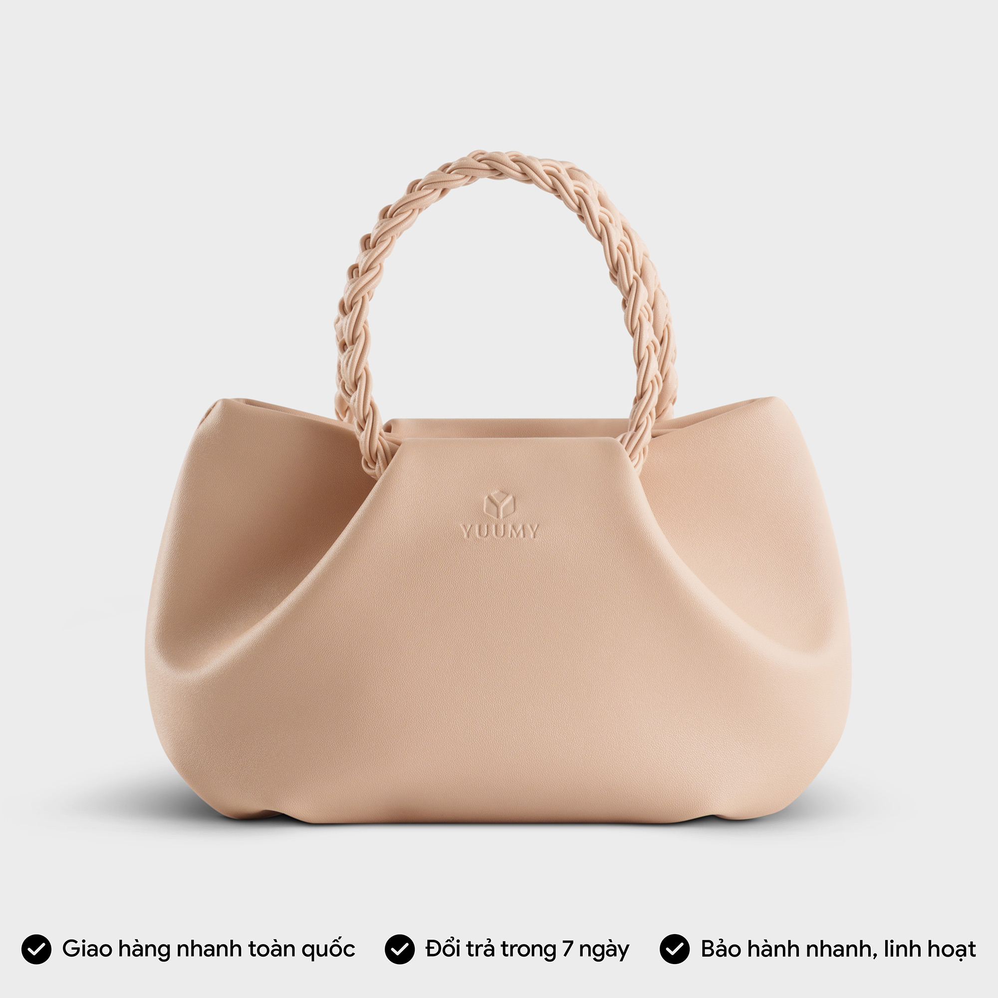 Túi Yuumy ( Thời trang nữ kiểu đám mây size 22  - Túi đeo chéo da Seasand YN257 )