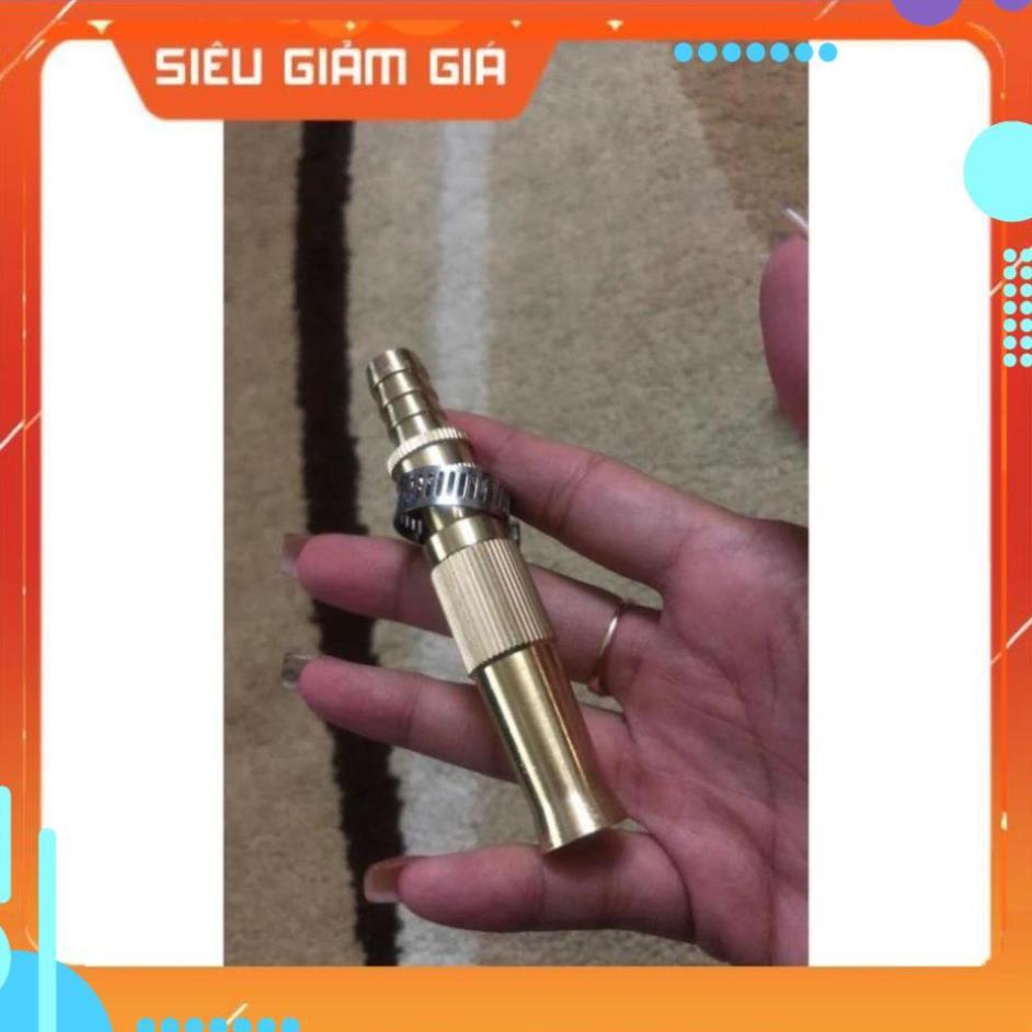 Đầu vòi xịt tăng áp mini phun nước rửa xe, tưới cây tăng áp đa năng tặng kèm đai siết  206587