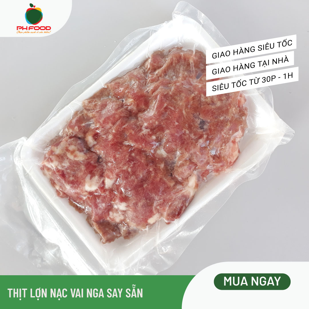 - Thịt Lợn Nạc Vai Nga Say Sẵn - 500g