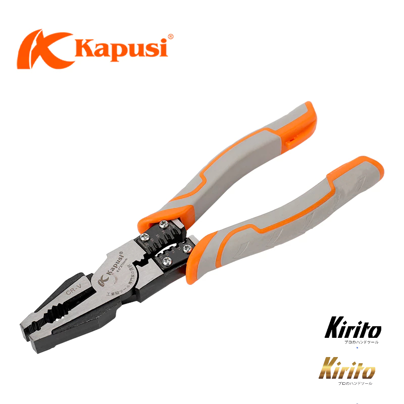 Kìm điện đa năng công nghiệp Nhật Kapusi JAPAN thép CR-V cao cấp