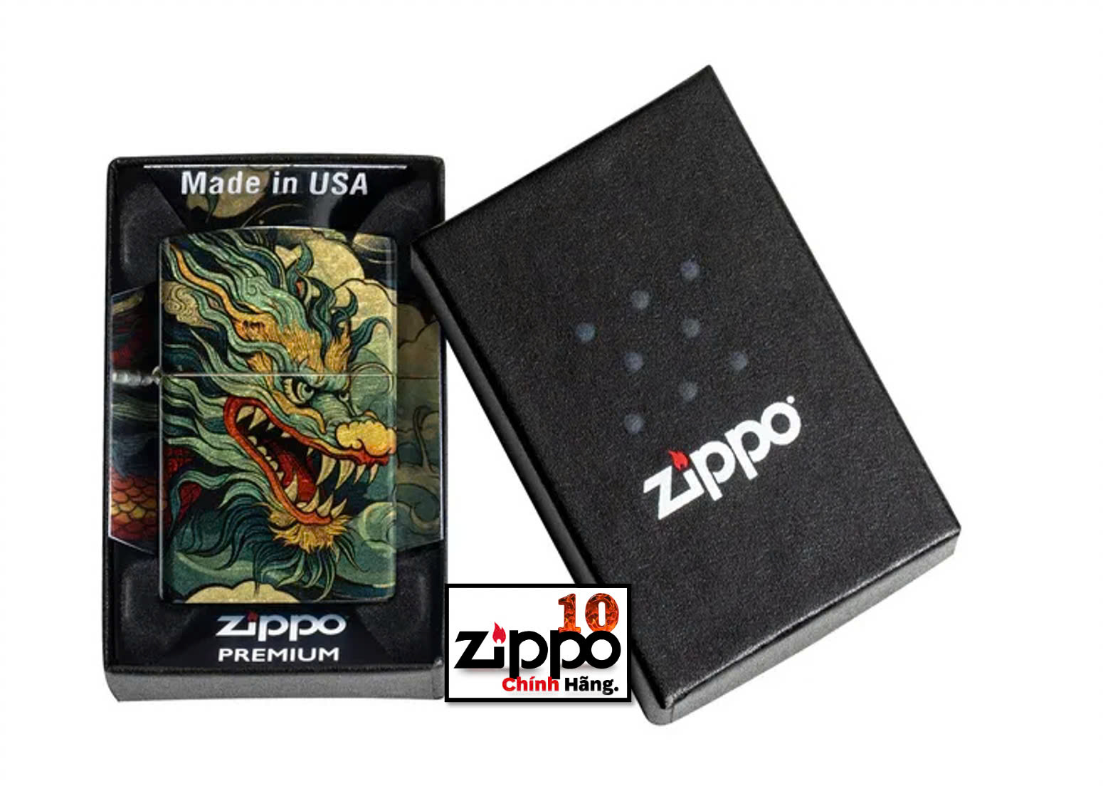 Bật lửa Zippo 46705 Dragon Fusion Design - Chính hãng 100%