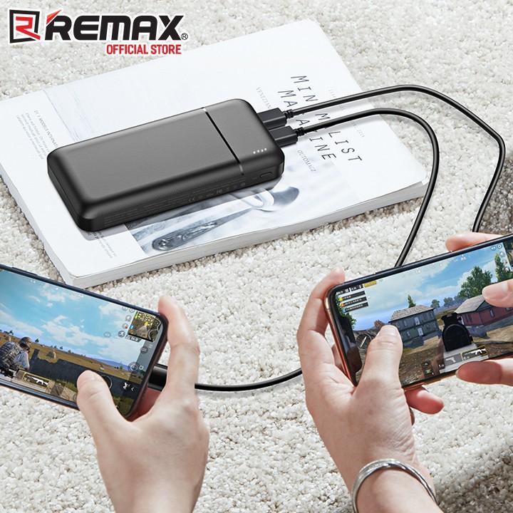 Hình ảnh Pin Sạc Dự Phòng 20000mAh Remax RPP-166 Lango Series Fast Charing 2.1A Tích Hợp 2 Cổng USB(HÀNG CHÍNH HÃNG)