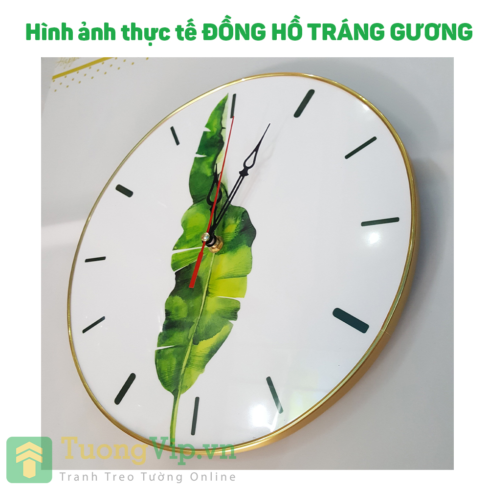 Đồng Hồ Treo Tường Tráng Gương Phong Cách Hiện Đại