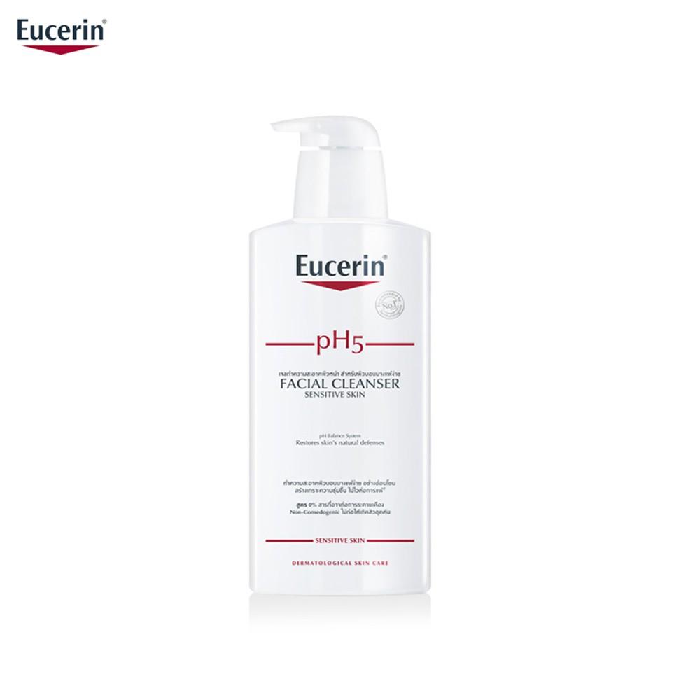 Eucerin Sữa Rửa Mặt Dành Cho Da Nhạy Cảm Facial Cleanser PH5 Sensitive Skin 400ml