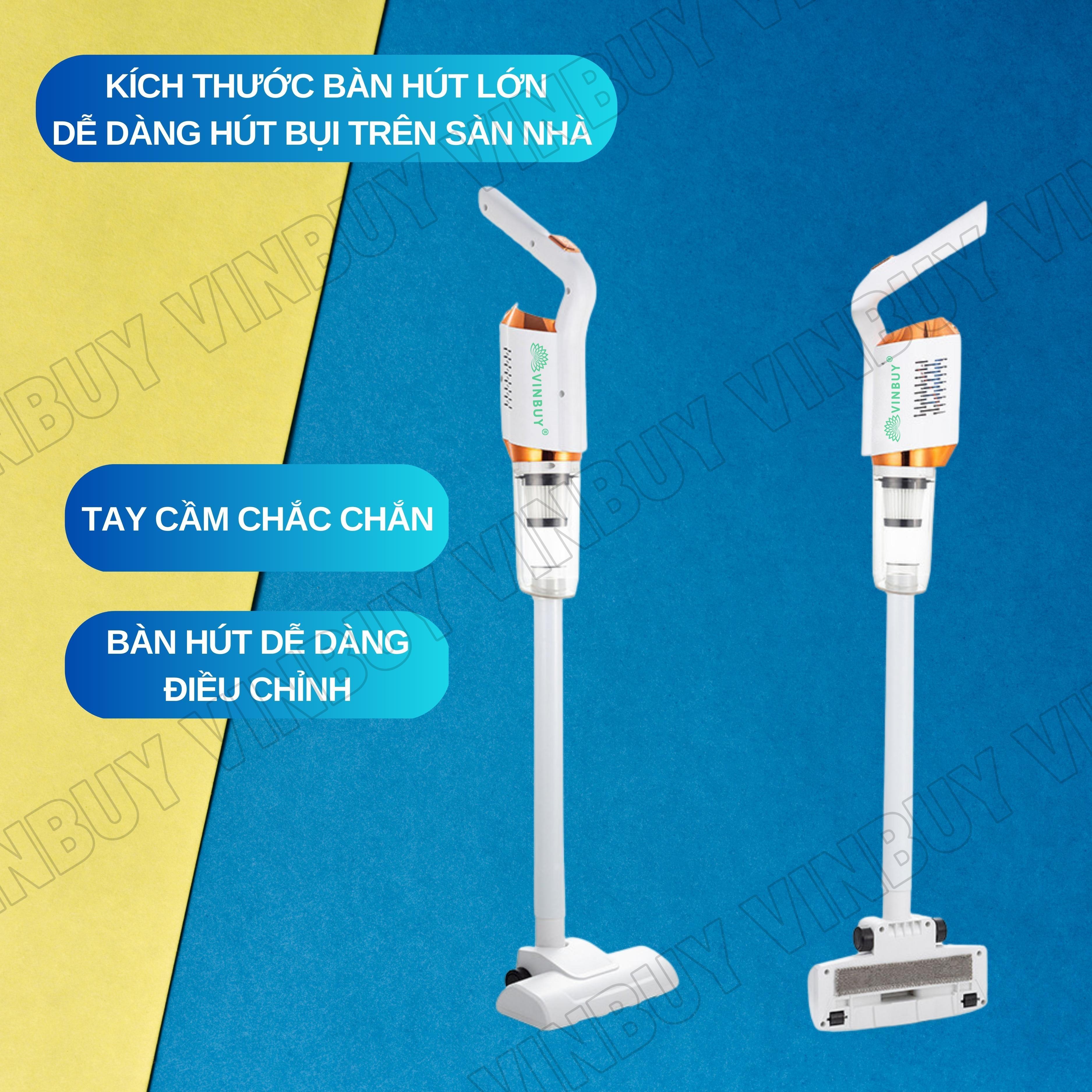 Máy Hút Bụi Cầm Tay Không Dây VinBuy Sử Dụng Pin Sạc, Vacuum Cleaner Đa Năng Lực Hút Mạnh Mẽ 18000PA, Máy Hút Bụi Ô Tô, Máy Hút Bụi Gia Đình - Hàng Chính Hãng