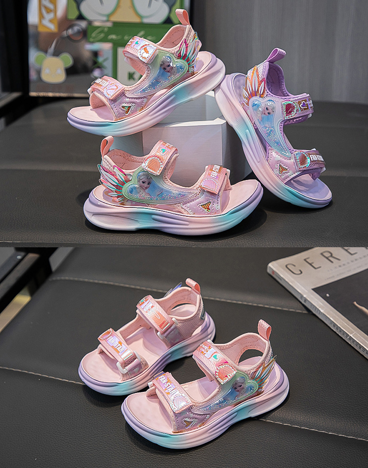 Giày Sandal quai hậu cho bé gái, thể thao siêu nhẹ, êm nhẹ chống trơn  – GSD9009C