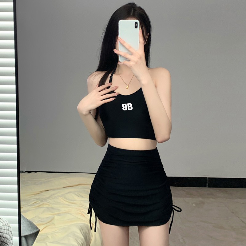 Đồ bơi nữ kín đáo dài tay đi biển chống nắng vải co giãn mềm mại mặc được 2 kiểu