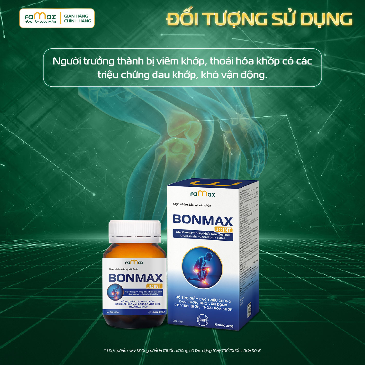 [FAMAX] Combo Bonmax + Ceremax 30 viên - Hỗ trợ khoẻ khớp, chắc xương, bổ não công nghệ mới