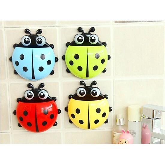 Dụng cụ để bàn chải đánh răng treo tường hình con bọ