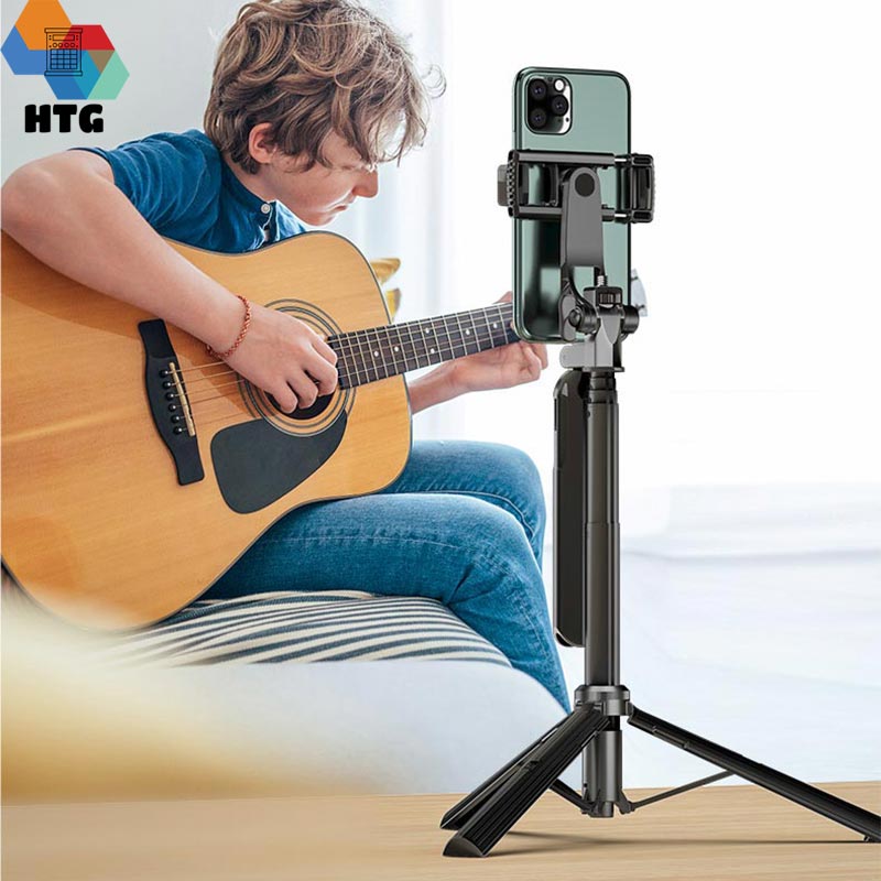 Gậy chụp hình livestream CYKE A61 siêu dài 160cm, có gimbal nhẹ, tích hợp 2 đèn LED chiếu sáng, hàng chính hãng