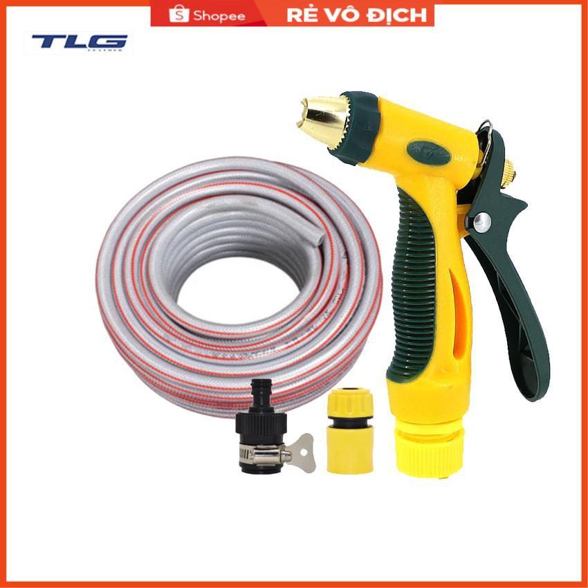 Bộ dây vòi xịt nước rửa xe,tưới cây tăng áp 3 lần 7-10m 206317