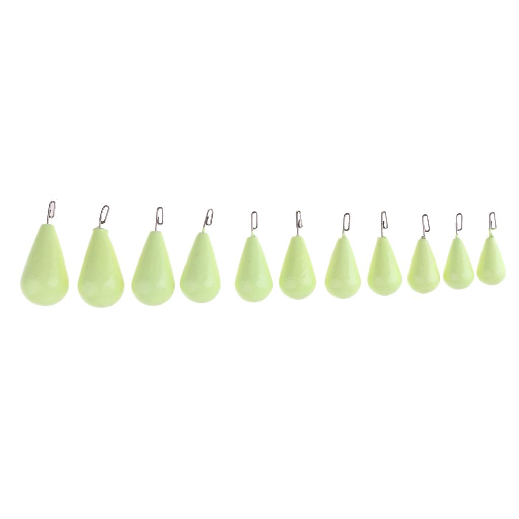 Luminous Quick Insert Lead Sinker Fishing Lead Weights Fishing Balls Weights Fishing Jig Heads Sinkers