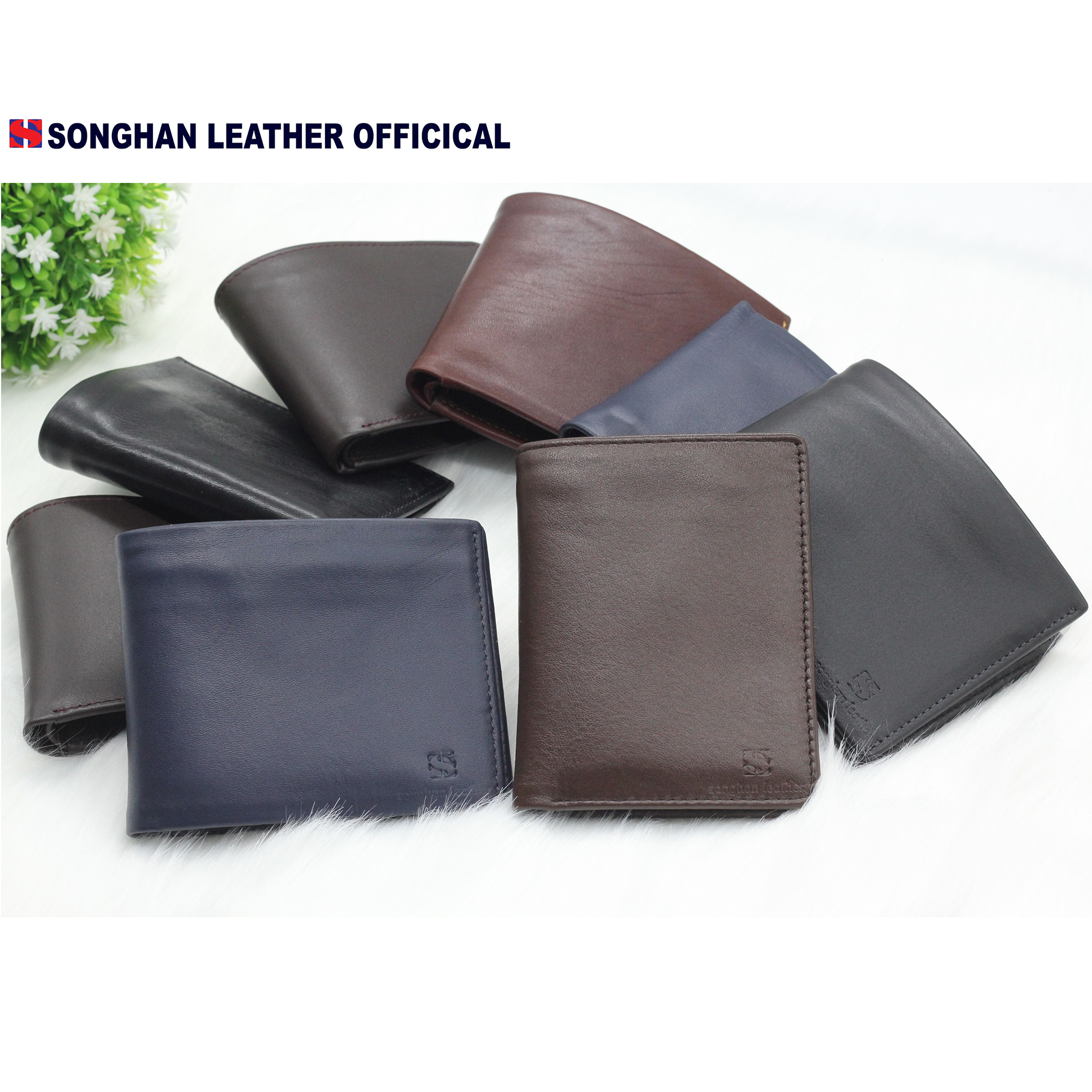 3. Ví Nam Da Bò NAPPA Nhập Khẩu Cao Cấp Dáng Đứng Ngang Songhan Leather – Thời Trang Hiện Đại. Bảo Hành 12 Tháng