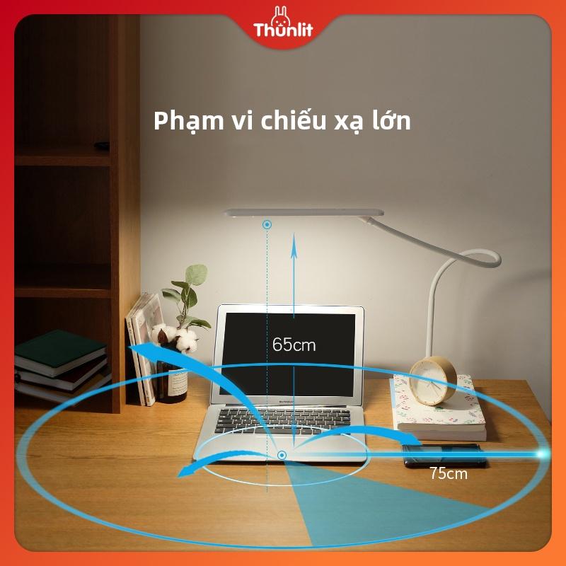 Đèn có kẹp ánh sáng trắng 8W 5 độ sáng kết nối cáp usb tiện dụng