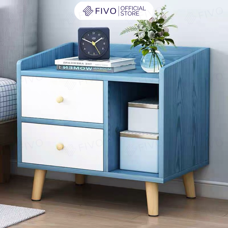 Tab Để Đầu Giường Hiện Đại 3 Ngăn FIVO Mã FT40 Phong Cách Châu Âu Sang Trọng, Phù Hợp Cho Mọi Kiểu Nhà, Sản Phẩm Nội Thất Lắp Ráp Thông Minh