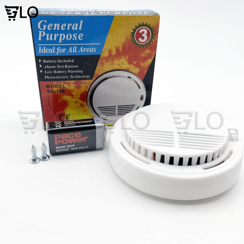 Máy Báo Cháy Smoke Alarm Kèm Pin 9V