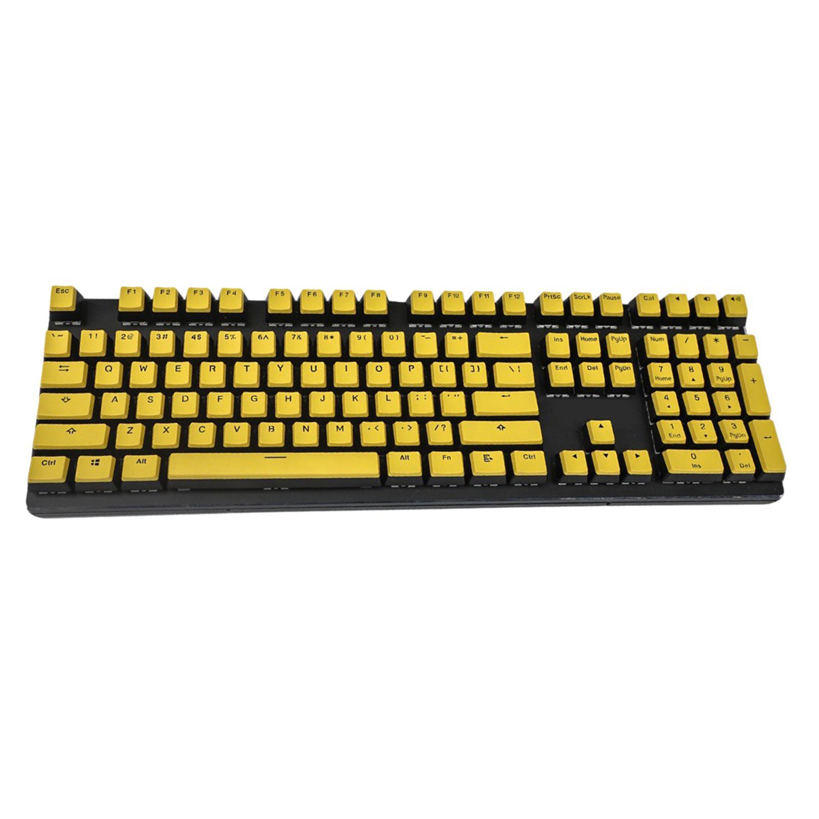 Pudding Keycap set Gaming Key Caps DIY for Keyboard White Black