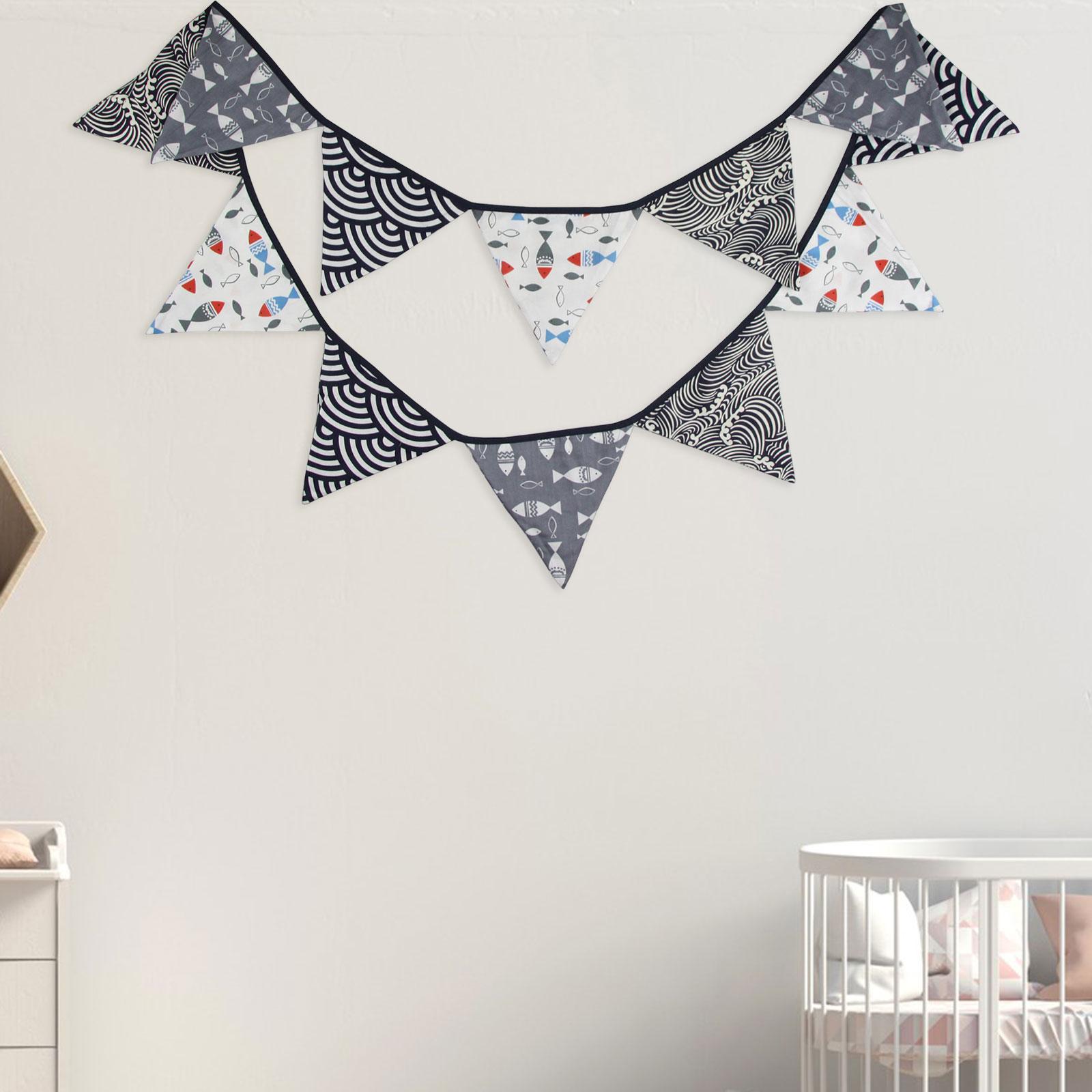 Pennant Banner Durable Japanese Style String Flags for Holidays Party Garden