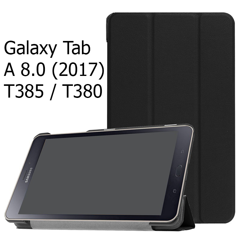 Bao Da Cover Cho Máy Tính Bảng Samsung Galaxy Tab A 8.0 (2017) T385 / T380  Hỗ Trợ Smart Cover