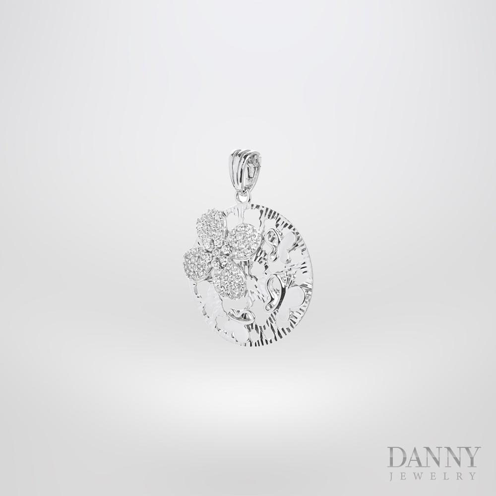Mặt Dây Chuyền Nữ Bạc 925 Danny Jewelry Xi Bạch Kim DI4GZ010
