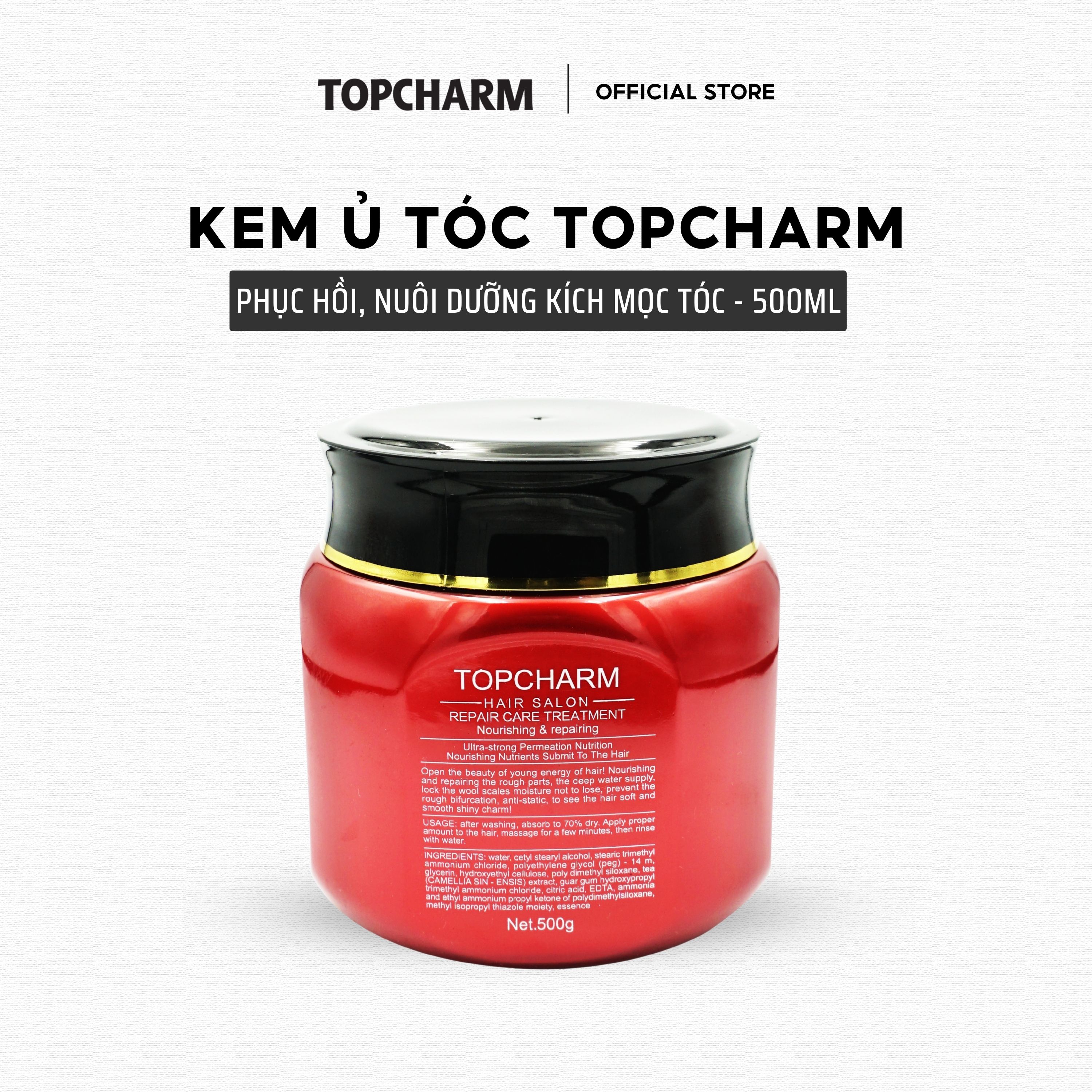 Kem Ủ Phục Hồi Tóc TOPCHARM Hương Nước Hoa Hủ 500g