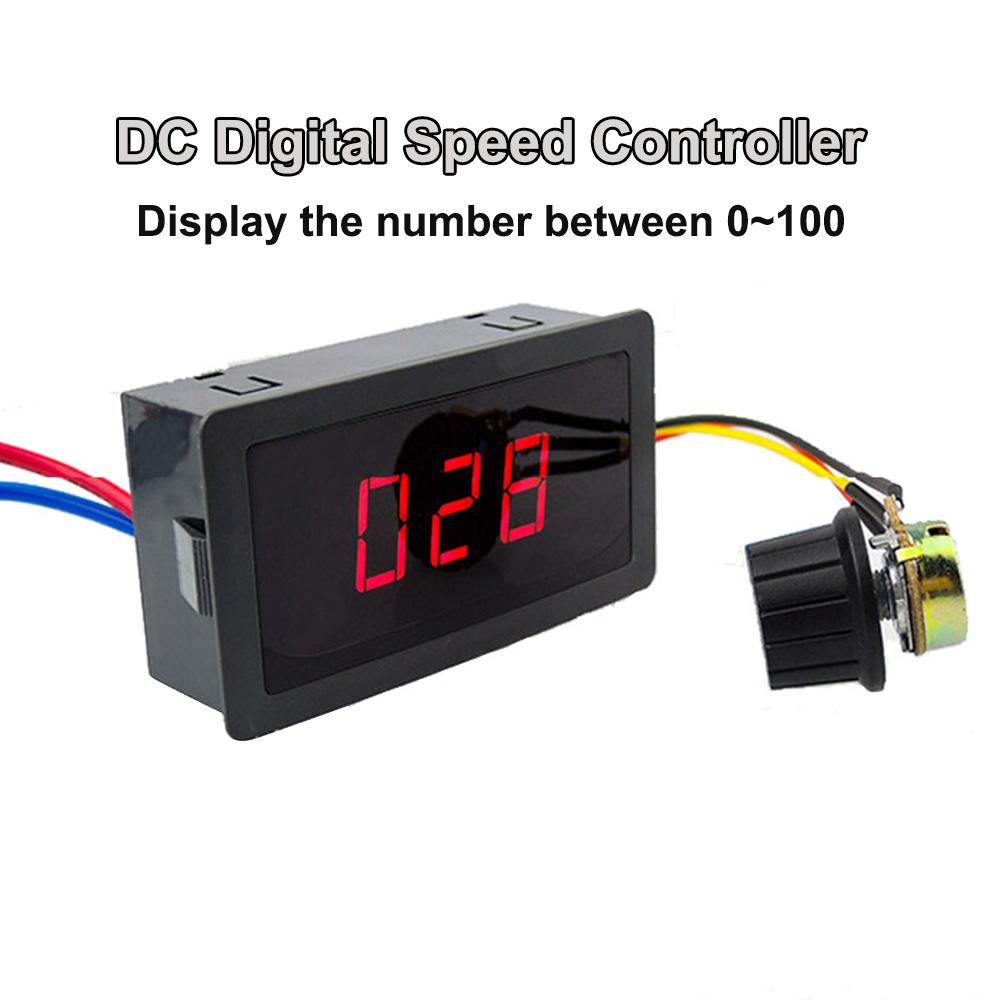 Direct-Current Speed Controller 24V Digital dc Motor Speed Regulator PWM Stepless Speed Control Switch