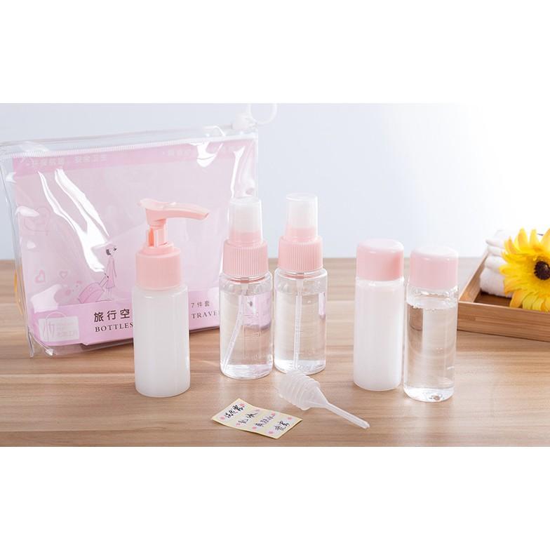 Set chiết mỹ phẩm bỏ túi tiện lợi 6 món