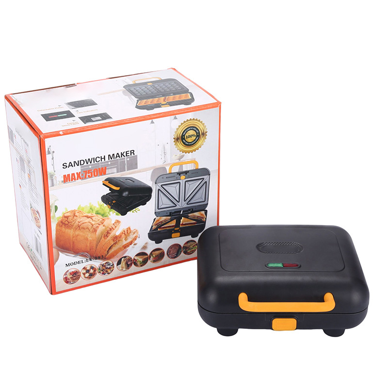 Máy Làm bánh 3 in 1: 4 Bánh Hotdog + Waffle + Nướng Bánh Mì 3 in 1 Electric Breakfast Maker Machine