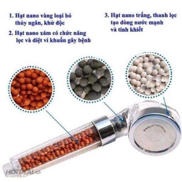 Bộ vòi hoa sen tăng áp chống va đập