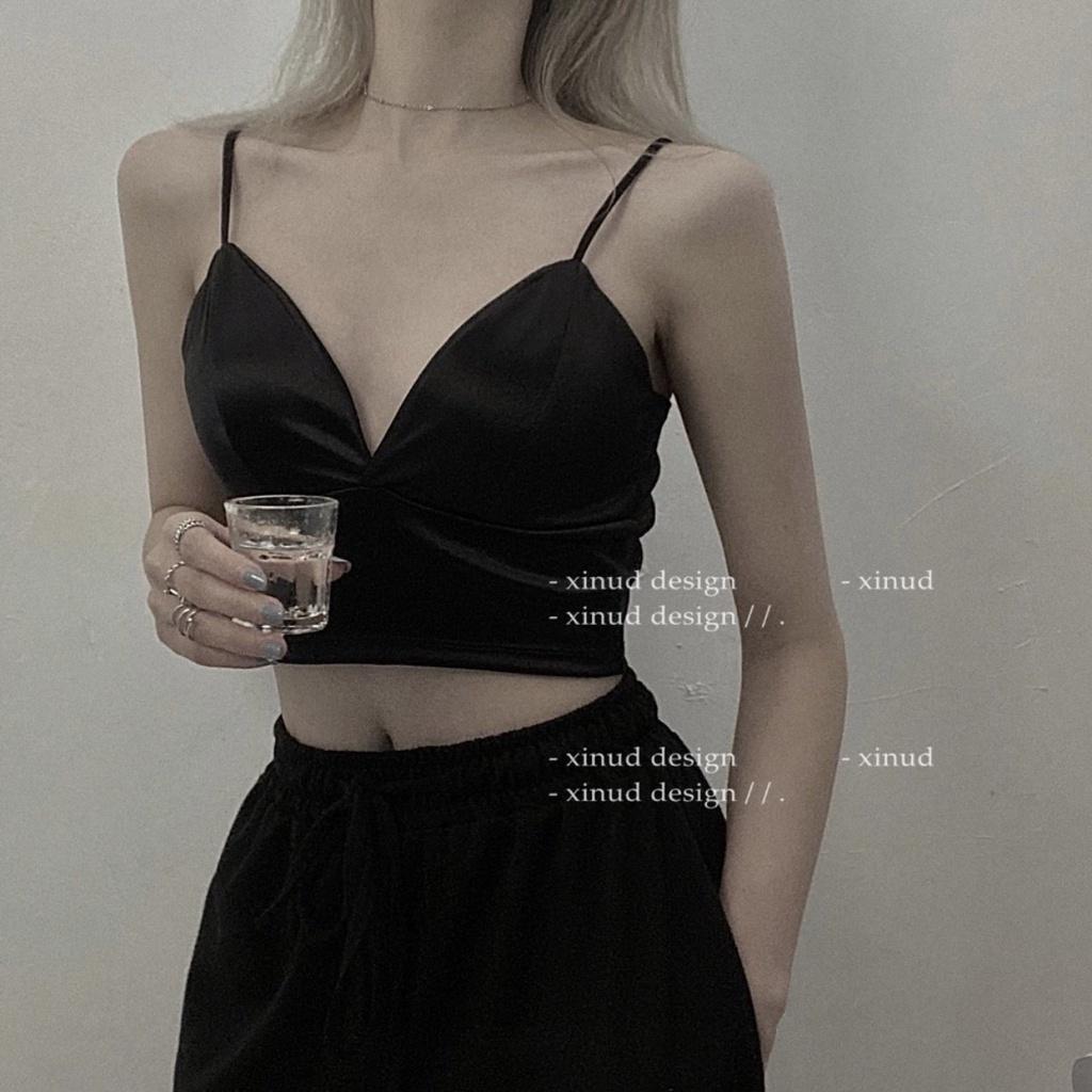 Áo Lót Bralette Satin Dáng Dài