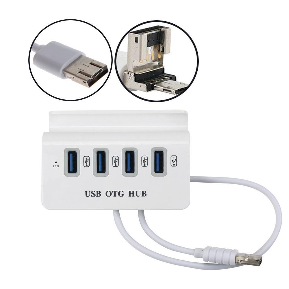 Đầu chia 4 cổng USB OTG Micro 3.0 480Mbps