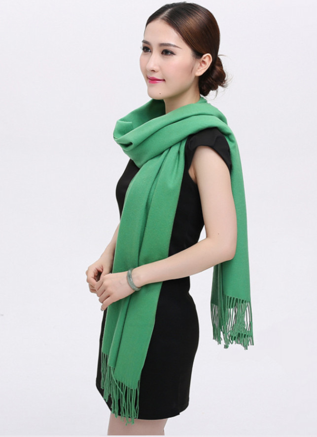 Khăn choàng cổ cashmere một màu 09