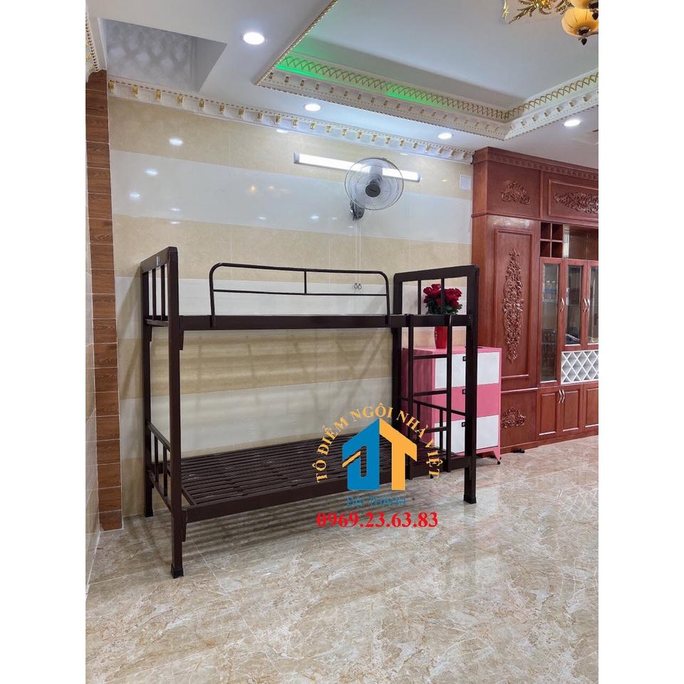 Giường sắt hộp 2 tầng 1m2x1m2 Cao cấp - Đại Thành